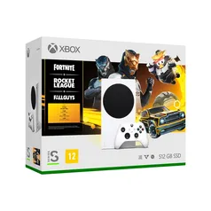 Console Microsoft Xbox Series S, 512GB + Fortnite + Rocket League + Fall Guys (Digital para download), Branco - RRS-00076