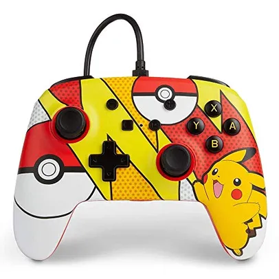 Controle com Fio Powera Pikachu Pop Art - Nintendo Switch