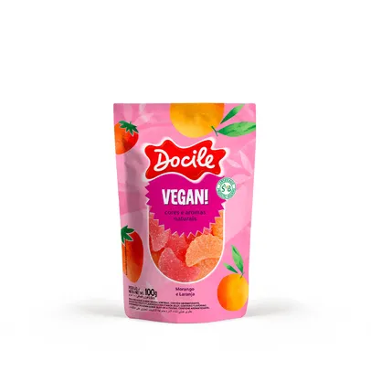 Bala Docigoma Vegan Gomos Sortidos 100G -Docile