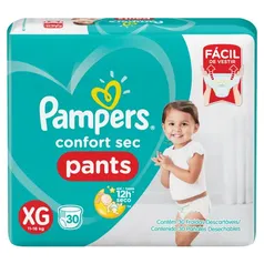 Fraldas Pampers Confort Sec Pants XG 30 unidades