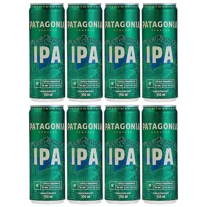 Cerveja Patagonia IPA Lata Sleek 350ml - 8 Unidades