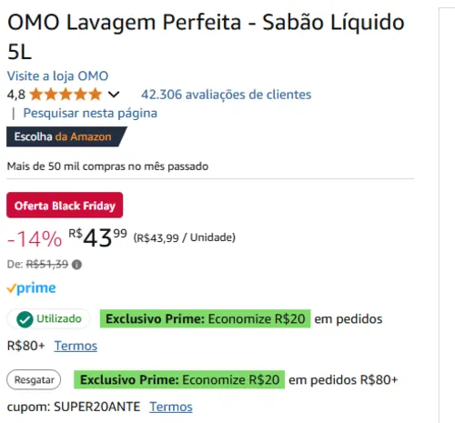 Imagem na descrição da promoção