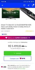 LG Oled B9 55" R$ 5499