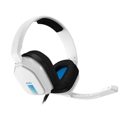 (APP) Headset ASTRO Gaming A10 para PlayStation, Nintendo Switch, PC e Xbox - Branco/Azul