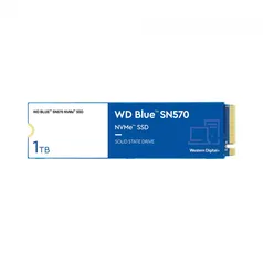 SSD WD Blue SN570 NVMe M.2, 1TB,  PCIe Gen3 x4, NVMe v1.4, Leitura 3500MBs e Gravação 3000MBs, WDS10