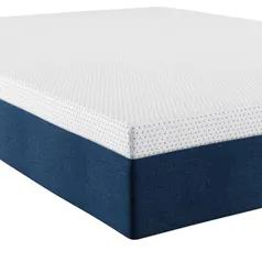 Colchão Queen Mola Ensacada Guldi Firme (25x158x198) Azul e Branco