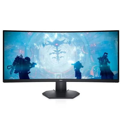 Monitor Dell Curvo Wqhd 34  S3422dwg Preto