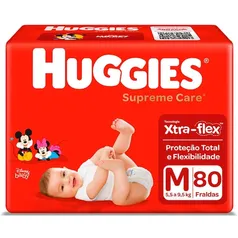 Fralda Huggies Supreme Care M - 80 Unidades