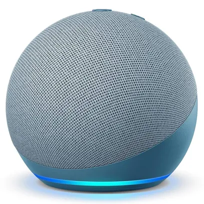 Product photo Echo Dot (4a Geração) Com Alexa, Amazon Smart Speaker Azul