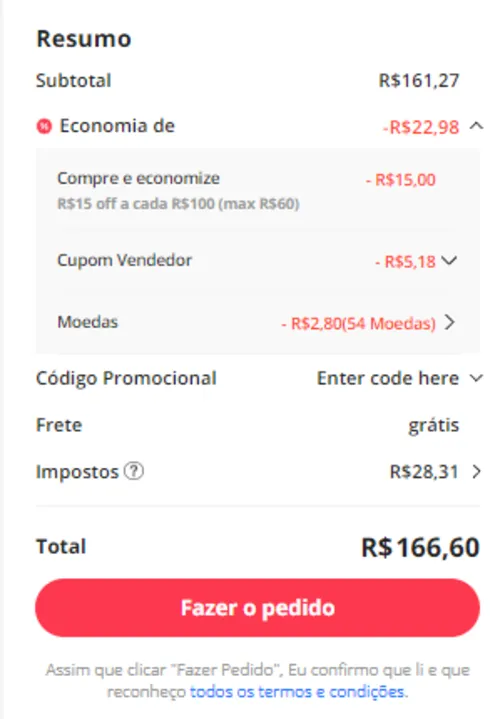 Imagem na descrição da promoção