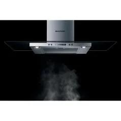 Coifa de Parede 90cm 3 Velocidades Vidro Plano e Inox BAP90AR - Brastemp