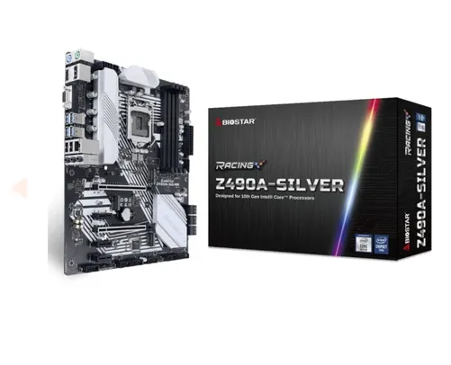 Biostar racing Z490A-Silver, lga 1200, atx | R$ 1199