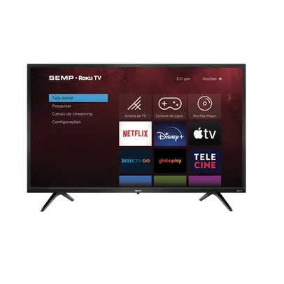 [R$1.349 AME] Smart TV 43" Led Semp Roku R5500 Full HD