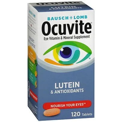Bausch e Lomb Ocuvite Eye Vitamina & Comprimidos de Suplemento Mineral 120 Abas por Bausch e Lomb