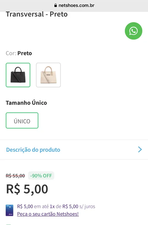 Imagem na descrição da promoção