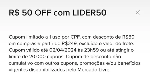 Imagen na descrição da promoção