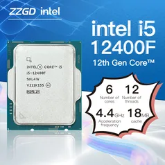 Processador Core I5-12400f 18m 4.40 Ghz Intel®b660