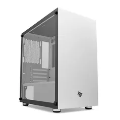 Gabinete Gamer Pichau HX300 White Lateral Vidro, PG-HX3-W01