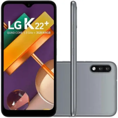 Smartphone LG K22 Plus Tela 6,2 64gb 3gb Ram Titânio | R$ 749