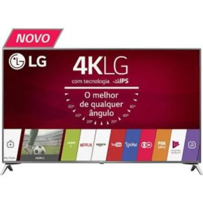 Smart TV LG WebOS 3.5 49" Ultra HD 4K 49UJ6525 Painel Ips, Hdr e Magic Mobile Connection - R$2.355