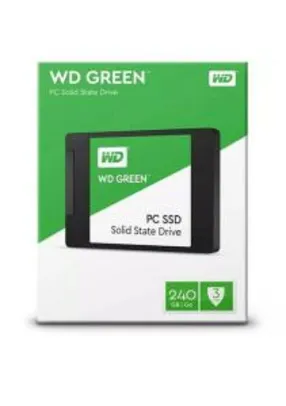[R$ 169,99 AME em 1x] Sdd WD Western Digital Green 240Gb 2,5" SATA