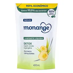 Refil Sabonete Líquido Monange Detox 400ml