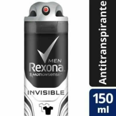 Desodorante Antitranspirante Aerosol Rexona Men Invisible 150ml