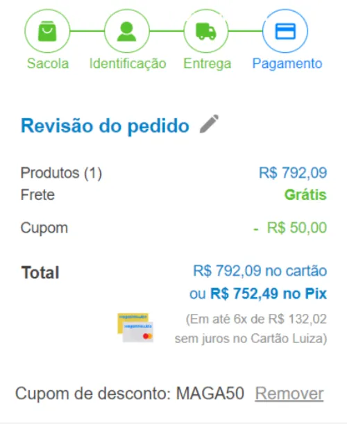 Imagem na descrição da promoção