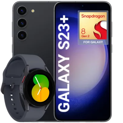Saindo por R$ 4401: [MEMBERS] Smartphone Samsung Galaxy S23 PLUS 256GB 8GB RAM Tela 6.6 + Relógio Galaxy Watch5 BT 44MM | Pelando