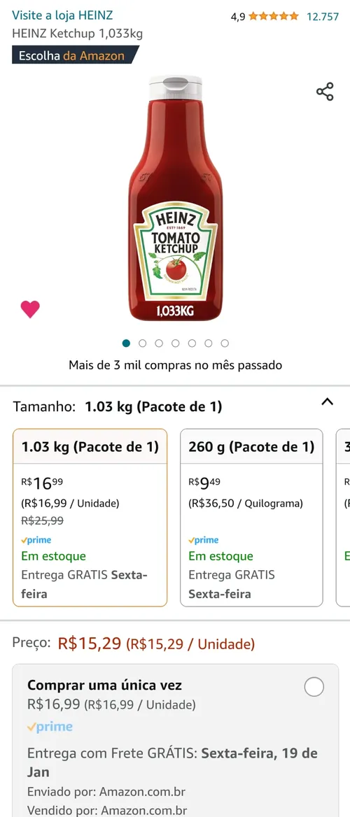 Imagem na descrição da promoção