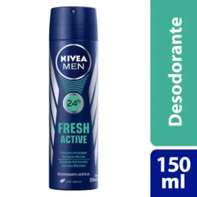 Saindo por R$ 7,99: Desodorante Aerosol Nivea For Men Fresh 150ml | Pelando