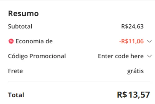 Imagem na descrição da promoção