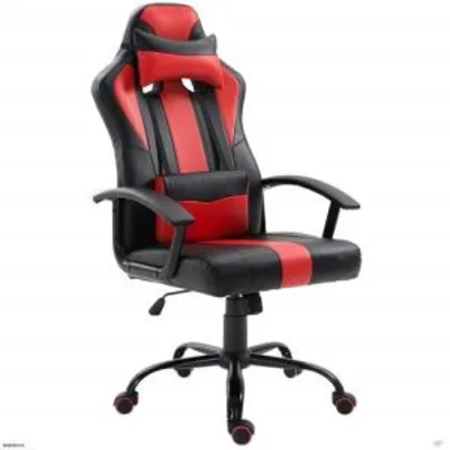 [1x CC] - Cadeira Gamer Vermelho - R$359,28