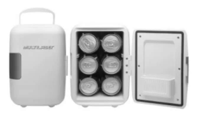 VOLTOUUUUUU - Mini Geladeira Portátil com 4 Litros de Capacidade, Função Esquenta e Resfria - Multilaser - R$179,90 + FRETE GRÁTIS