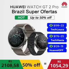 Smartwatch Huawei GT2 Pro | R$887