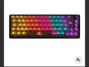 Teclado Mecanico Gamer Mancer Black Ghost, Rainbow, Switch Huano Vermelho, Preto, MCR-BKG-RBW01