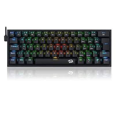 TECLADO MECÂNICO GAMER FIZZ RGB PRETO 60%