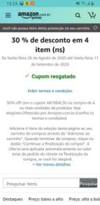 [PRIME] 30% de desconto em produtos anti bacterianos na Amazon