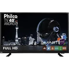 Smart TV LED 40 Philco Ph40e60dsgwa Full HD com Conversor Digital 2 HDMI 2 USB Wi-Fi Smart TV LED 40" Philco R$1100