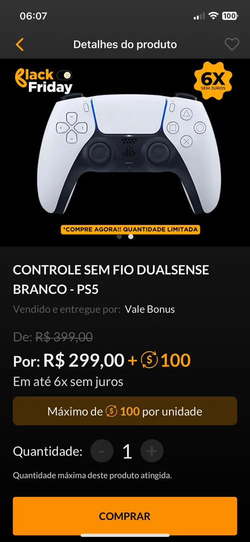 Imagem na descrição da promoção