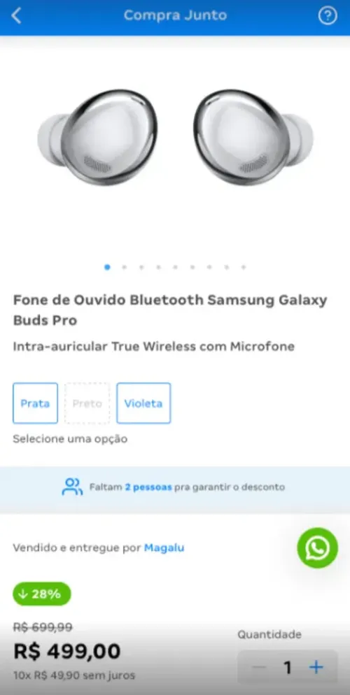 Imagem na descrição da promoção