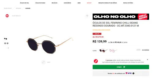 Imagem na descrição da promoção