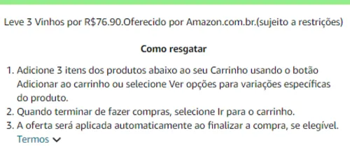 Imagem na descrição da promoção