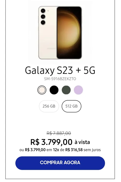 Imagem na descrição da promoção