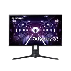 Monitor Gamer Samsung Odyssey 24'', FHD, 144 Hz, 1Ms, HDMI, Dp, VGA, Freesync, Preto, Série G3 24''