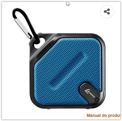Caixa de Som Bluetooth Lenoxx BT501 Azul - 5W | R$ 49