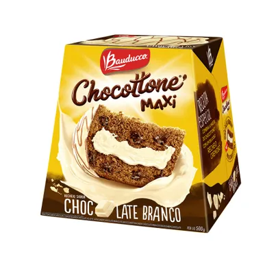 [CUPOM+AME] Chocottone maxi choc branc 500G bauducco