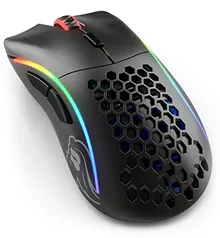 Mouse para jogos sem fio Glorious Model D- (Minus) - RGB 67g Mouse ergonômico leve para jogos sem fio (Preto Fosco)