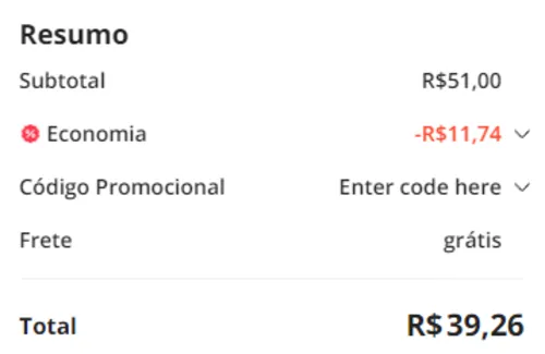 Imagem na descrição da promoção