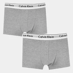 Kit Cueca Boxer Calvin Klein Trunk Modern Cotton 2 Peças